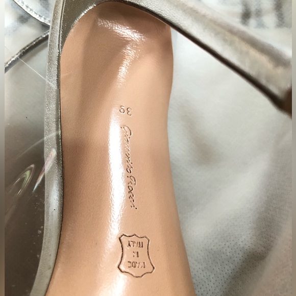 Gianvito Rossi PVC Slingback Pumps
Silver & Clear - Picture 9 of 13